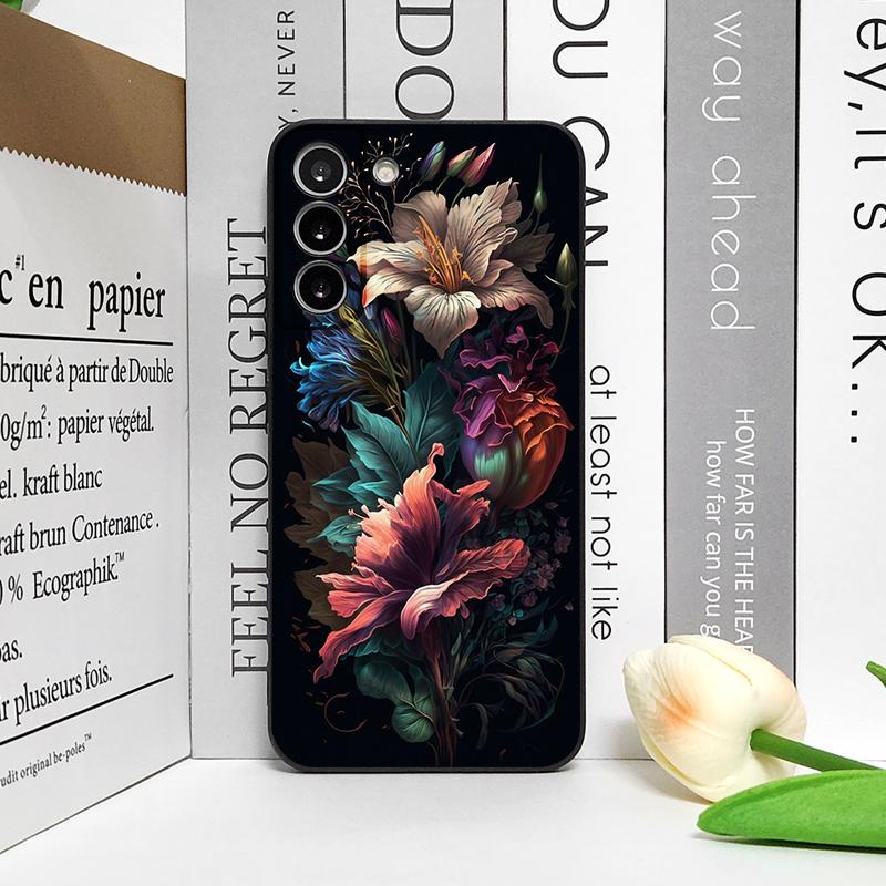 Blumen Pfingstrosen Druck Vintage Blumenmuster Handyhülle für Google Pixel 9A 8A 7A 6A 6 7 PRO 8 9 Pro XL 5G Stoßfest Weiche Hüllen