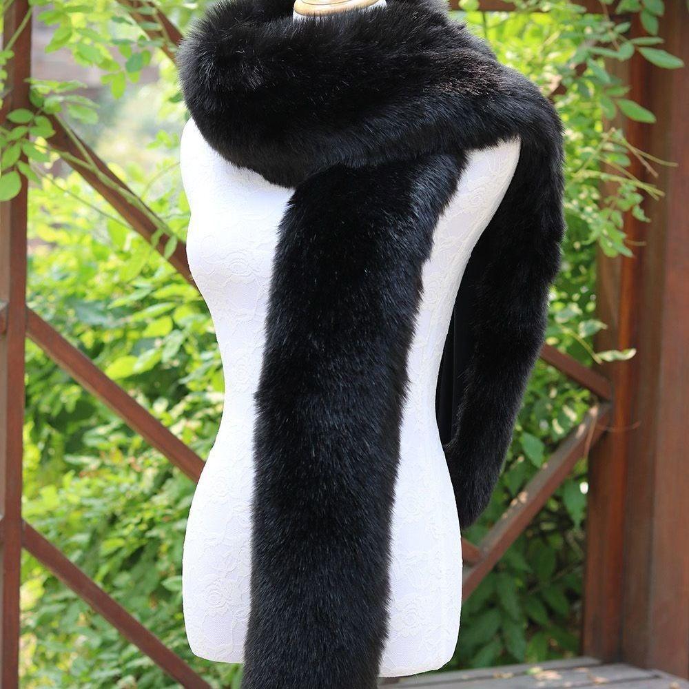 Winter Kunstfellschal Fuchs Verdickter Nerzschal Schal Schal Ausländischer Stil Warm Langer Fellkragen Schal