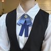 Women's Professional Floral Collar Accessory Set: Bow Tie for Bank, Postal, Flight Attendant, and Service Uniforms