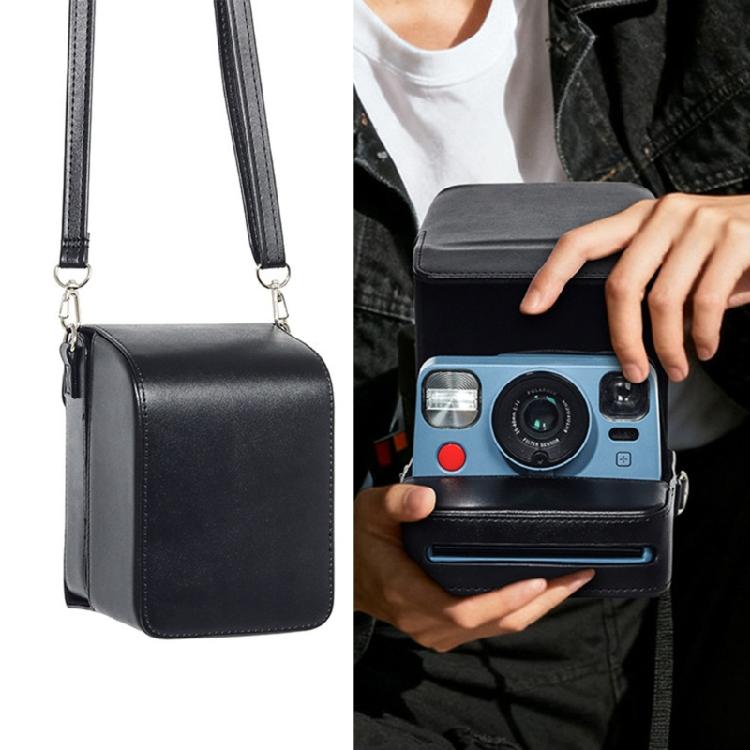 Stylish PU Leather Camera Pouch Compatible for NOW, NOW+ Gen2/Gen3 Models Cameras Case with Shoulder Strap for Travel