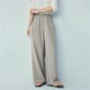 Giordano Women's Elastic Waist Drapey Straight Leg Casual Pants
