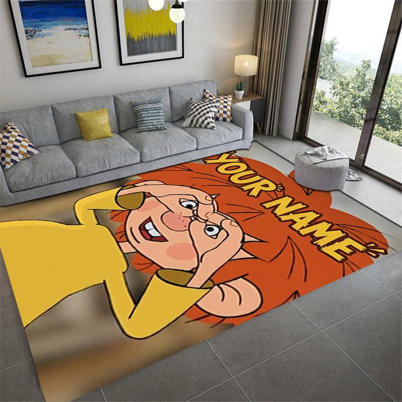 Custom Name Pumuckl Carpet Rug for Living Room Bedroom Home Sofa Decoration,Kids play Non-slip Floor Mat