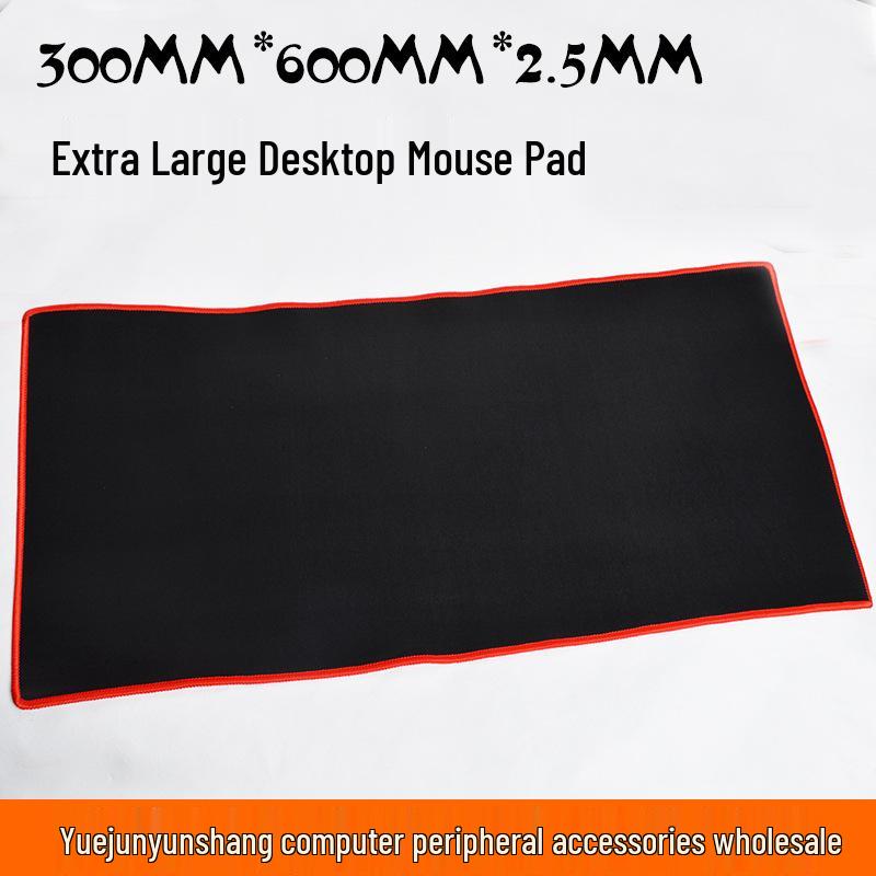 30x60CM Herní podložka pod myš s barevným okrajem - Silná, odolná, velká podložka na stůl s obšitými okraji