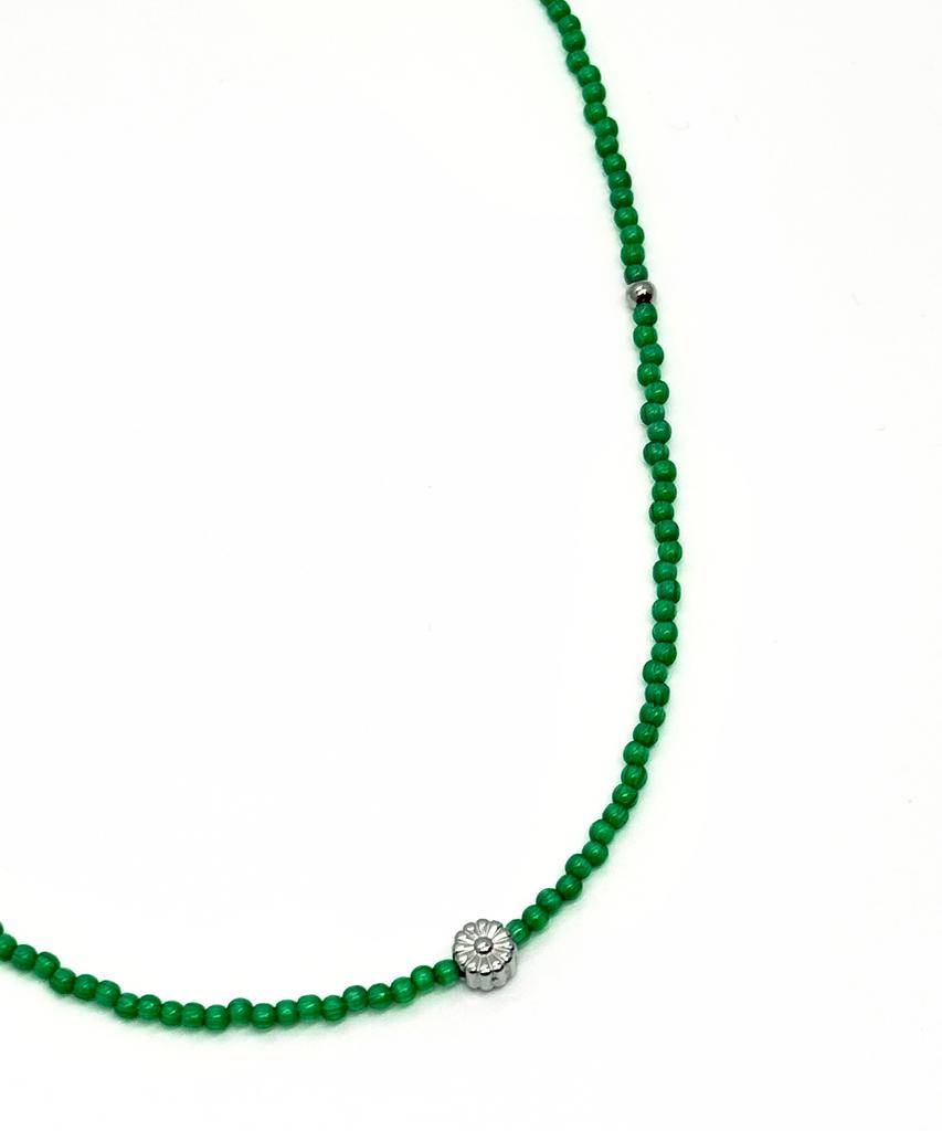 Monoflux Bt Daisy Necklace_Green Bloom