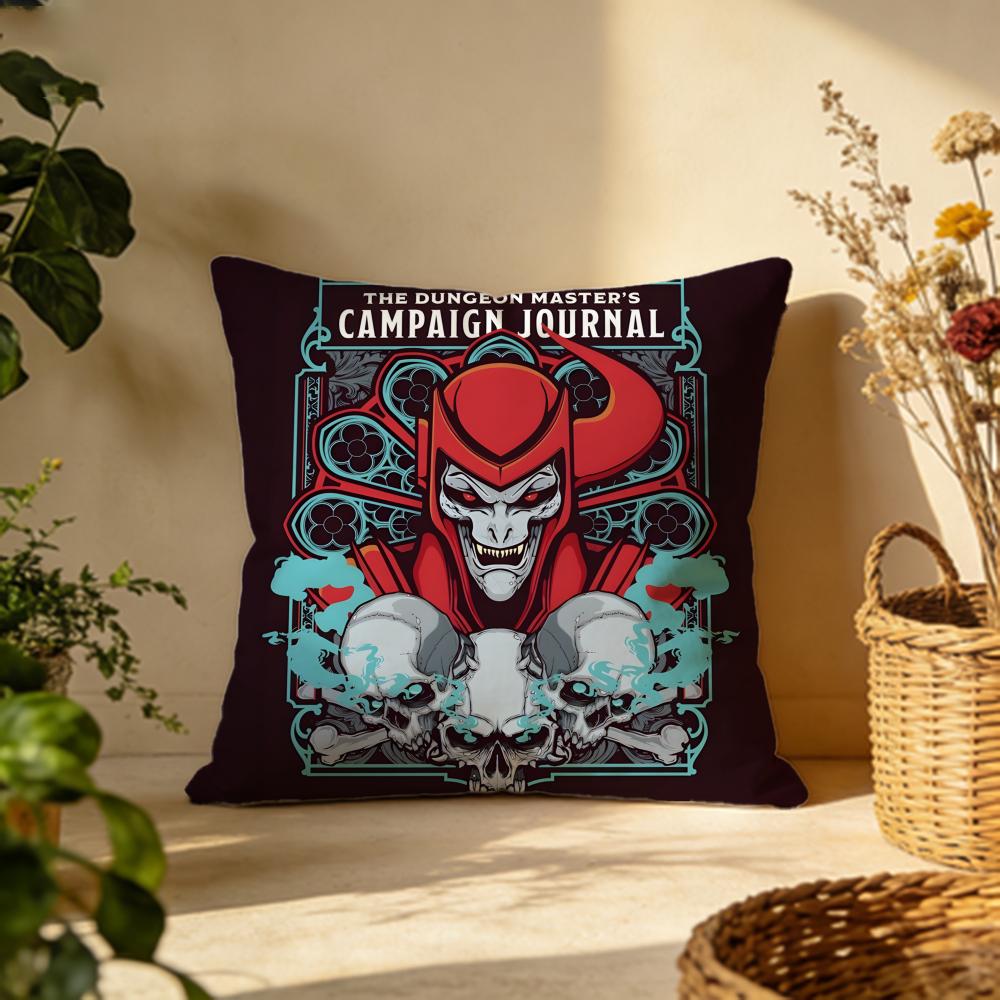 Popular DDungeons  Dragonsied Cushion Cover Versatile DoubleSided Pillow Case Fit for Sofa Bed Car  Daily Decor