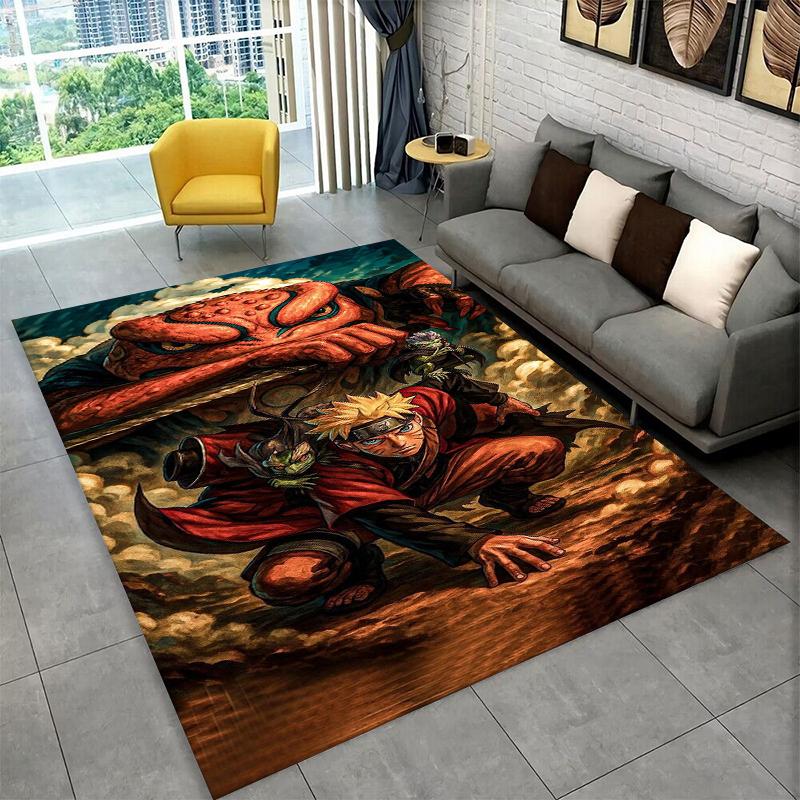 Anime N-Naruto Cartoon Itachi Carpet Rug for Playroom Bedroom Living Room Sofa Home Decor,kid Area Rug Non-slip Floor Mat Gift