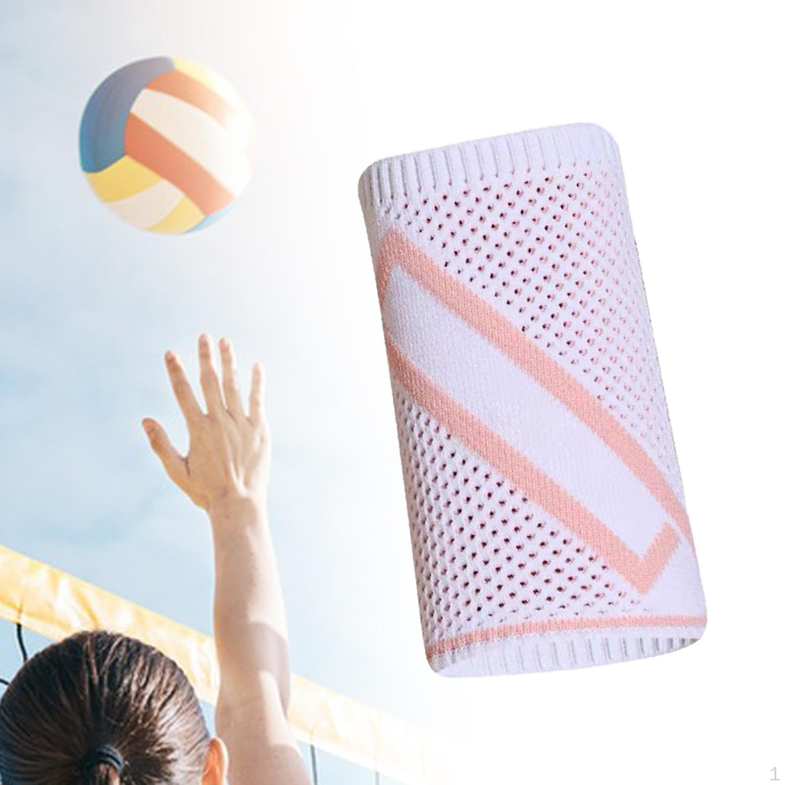 

Повязка на запястье Абсорбирующая повязка на пот Теннисная повязка для занятий спортом White Pink