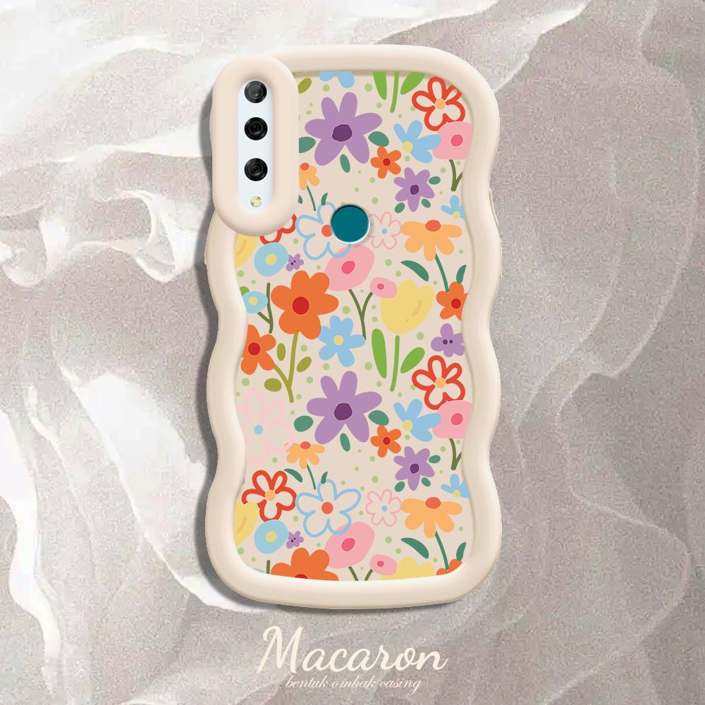 

Окрашенный узор Big Wave Edge Мягкий силиконовый материал Macaron чехол для телефона противоударный защитный резиновый чехол для iPhone Huawei Honor Infinix Tecno Tecno Camon 19 Pro 5G