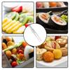 Pack of 80 Fruit Cake Fork with Handle Single-use Food Picks Dessert Pastry Forks Snacks Tableware Household Bar Party