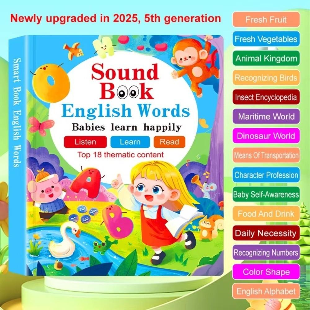 Sound Reading English Enlightenment Audiobook Interactive Book  Parent-child Interaction