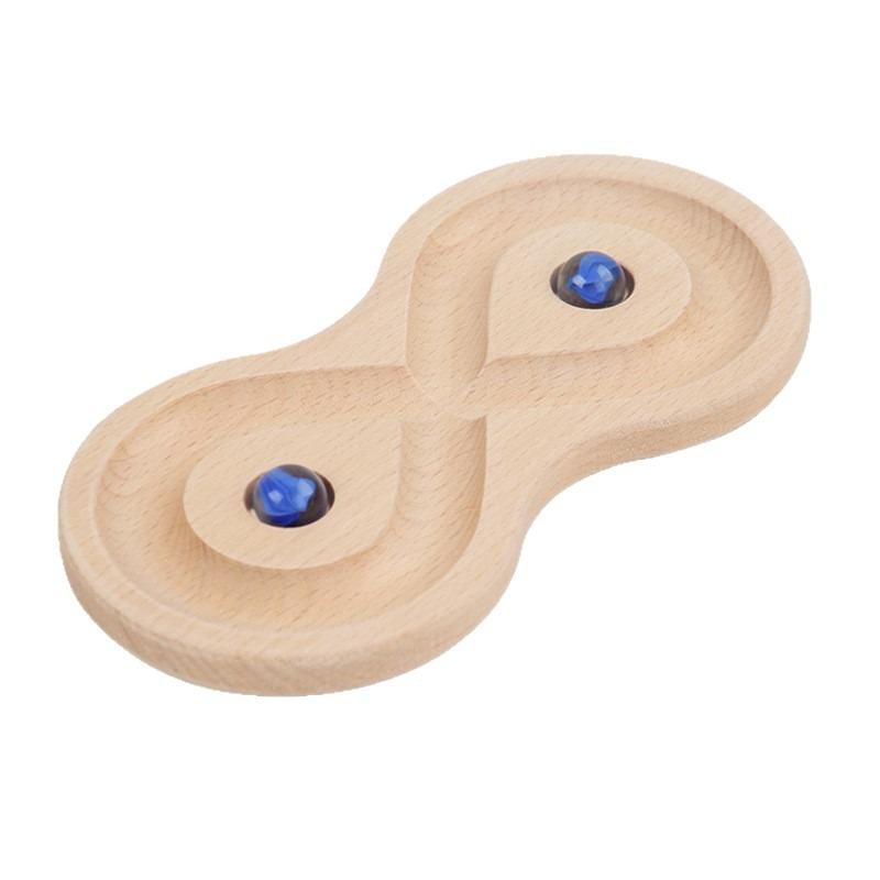 

Деревянный балансир для развития левого и правого полушарий мозга Детская деревянная балансировочная доска Игры с мячом Раннее развитие Просвещающие развивающие игрушки