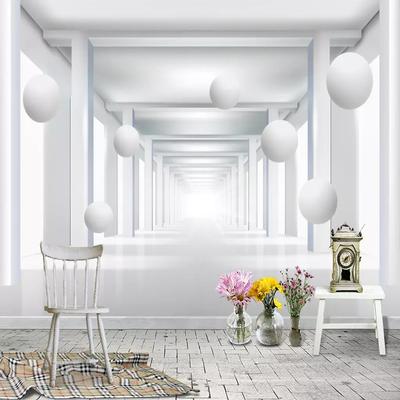 Modern Simples 3D Estéreo Espacial Bola Foto Murais Papel De Parede Sala De Estar Quarto Sala De Jantar Cenário Mural De Parede