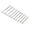 Precision Craftsmanship 10pcs Combination Spanner Set with Metric/SAE Wrenches