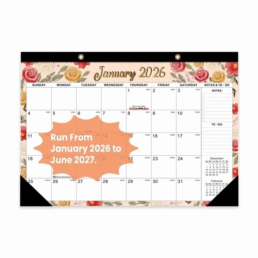 Daily Planning Monthly Calendar Large Format Time Agenda Planner Hangable Calendar  Home Decoration