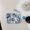 Cotton Change Bag Floral Mini Cotton Bag Card Bag Air Cushion Lipstick Storage Bag Convenient