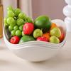Plastic Salad Bowl Fruit Basket Large Capacity Serving Tray for Snacks Candy Nut Multipurpose Storage Basket for Living Room Kitchen Party
