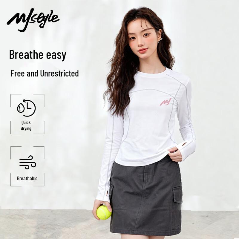 MJ STYLE Women s Quick-Dry Long Sleeve Athletic T-Shirt XL