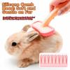 Soft Silicone Bristles Buuny Rabbit Comb Curved Handle Gentle Detangling Brush  Beauty Care