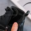 Children Autumn Winter Style Velvet Cotton Boots Boys Girls Metal Chain Middle Boots Shoes