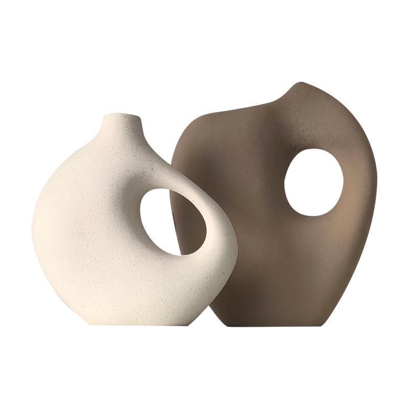 Tai Life Earth-Tone Ceramic Ornaments for Desk, Bookshelf, or Entryway - Luxurious, Soft Furnishings with a High-End Feel