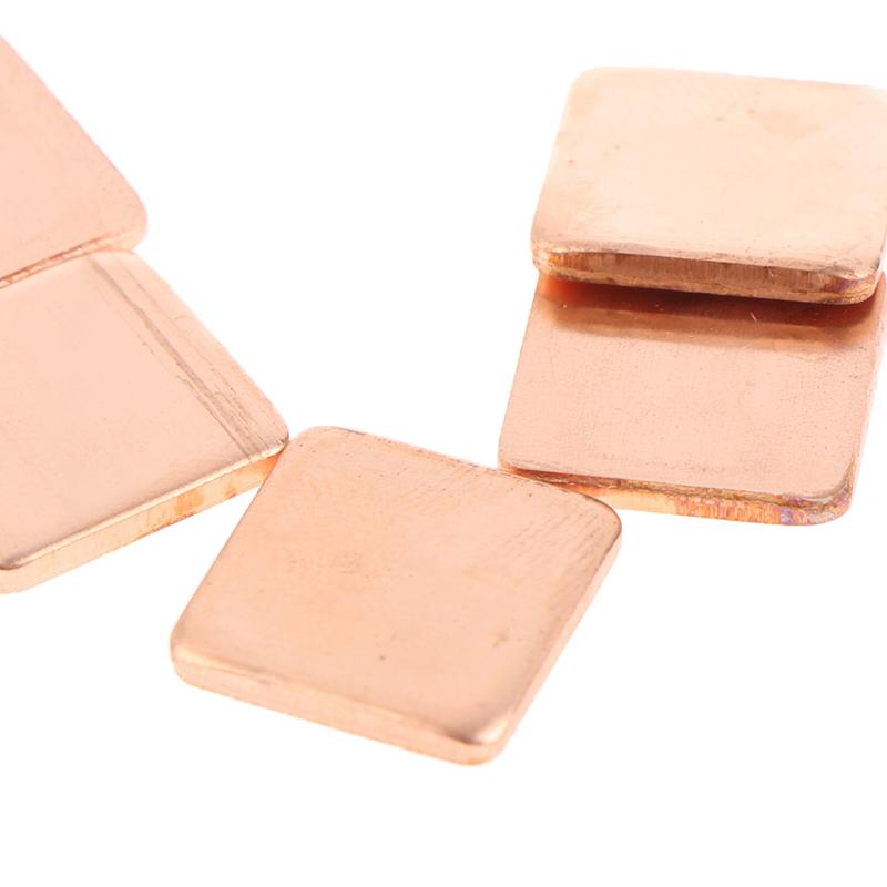 10Pcs Thermal Pads 15X15Mm Copper Gpu Thermal Pads Copper Shim Heatsink For Laptop Cooling Cpu Heatsink Sheet