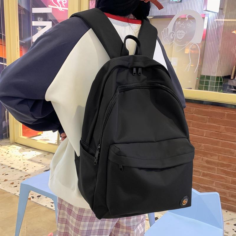 Легкий однотонный школьный рюкзак — фото 4