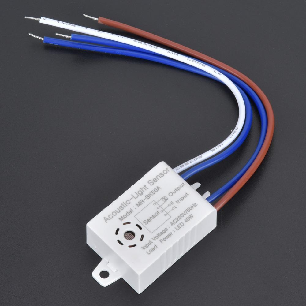 5PCS Voice Activated LED Sound and Light Control Switch Photocell Sensor  Home Improvement