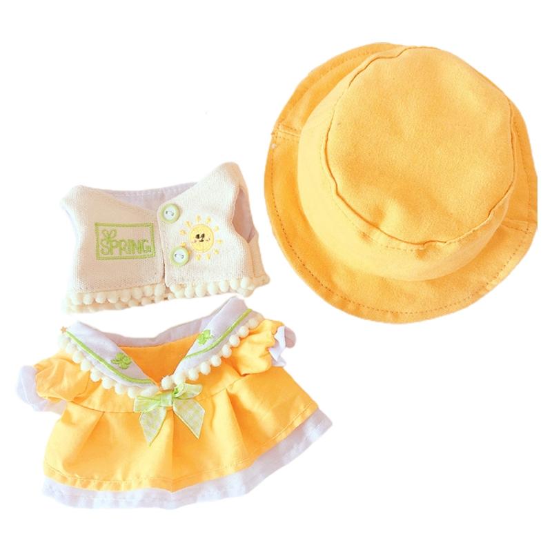8in Barbi Doll’s Vest/Dress & Hat/Canvas Sneakers for Girls Dollhouse Role for Play Game DIY Toy Accessory Party Sup