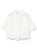 LIFE STORE by BEAMS Short Sleeve Cropped Shirt White Medium BMING Women's (Sizes S-M)