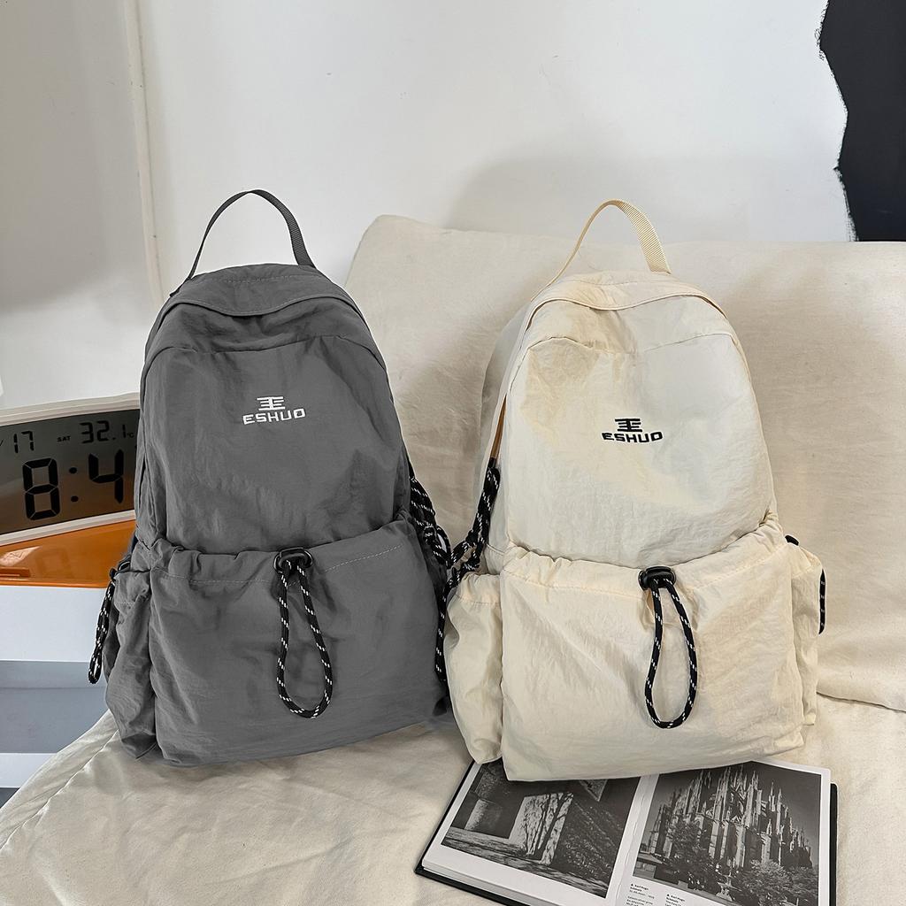 Schoolbag Travel Lightweight Outdoor Drawstring Backpack Large Capacity Sports Leisure Mountaineering Bag Men's and Women's School Bag