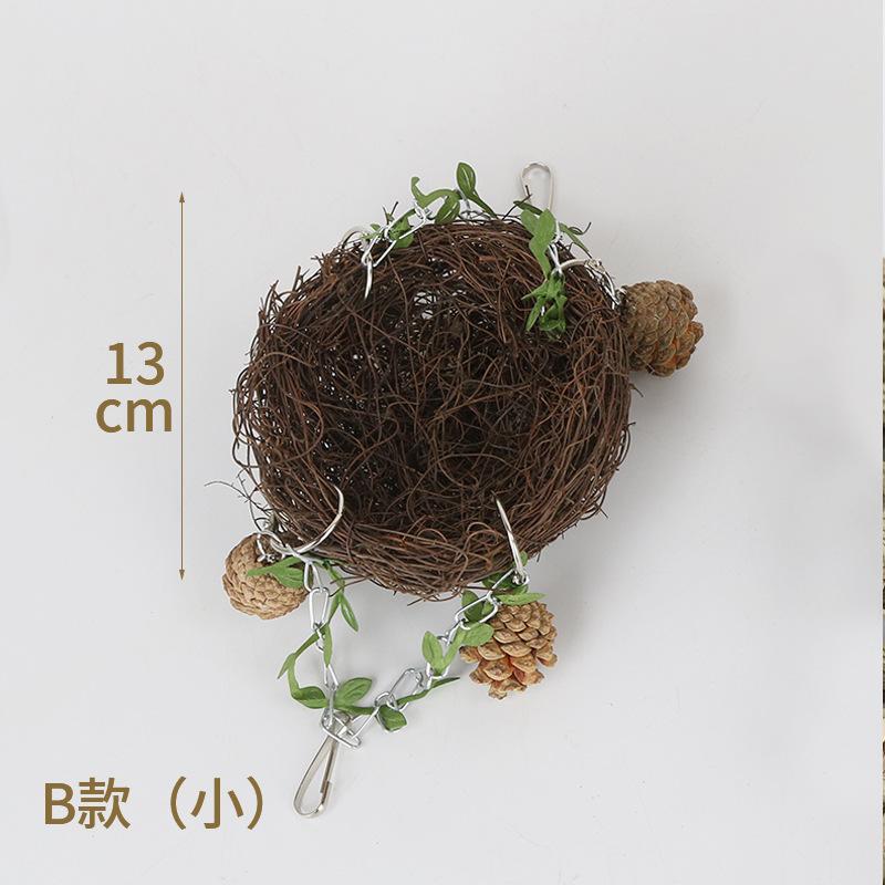 

Гнездо для попугая, подвесная кровать для попугая, подвесной птичий домик для клетки, гнездо для разведения, игрушка-качели для попугая с жевательной игрушкой, товары для птиц