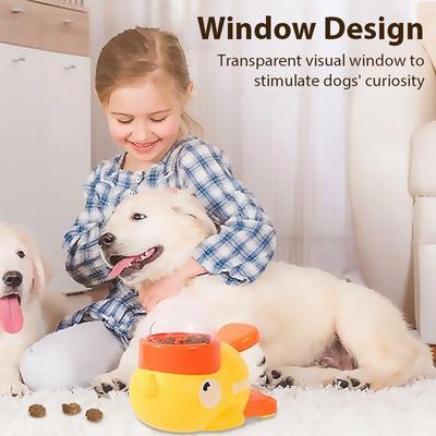 Pojnik dla psa z puzzlami, wyrzutnia liofilizowanych smakołyków, dozownik karmy dla zwierząt domowych do samodzielnego podawania, zabawka interaktywna do szkolenia psów, wzbogacenie umysłowe