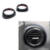 For Hyundai Kona 2018- Carbon Fiber Dashboard Side Air Vent Ring Cover Trim