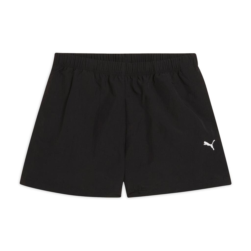 Puma Esswoven Wardrobe A-Line Logo Versatile Running Fitness Loose Sports Shorts Women Shorts Black 631918-01