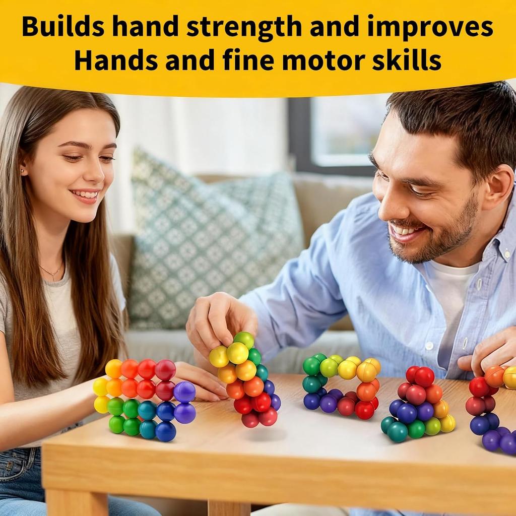 Fidget Balls, Fidget Toys Adults, Sensory Toys for Kids with Autism, Educational Ball for Travel Toys, Christmas, Stocking Stuffers