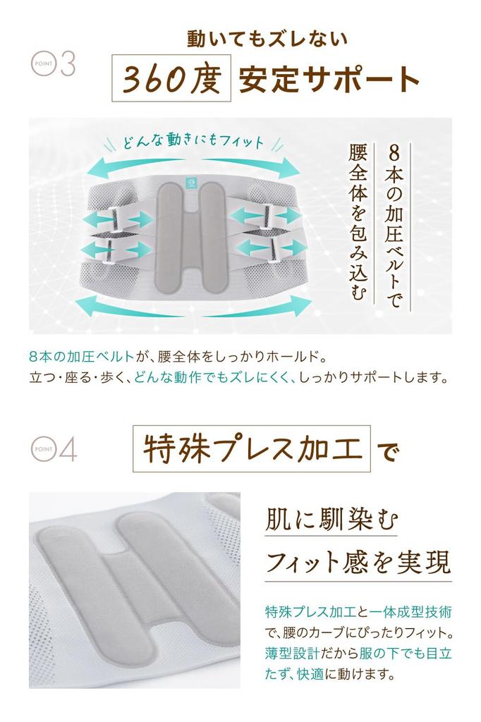 Mirai no Karada Chiropractic Clinic Director-Supervised Lumbar Support Belt, Lightweight, Corset, Comfortable Fit, Won't Show Through Clothing, for Me