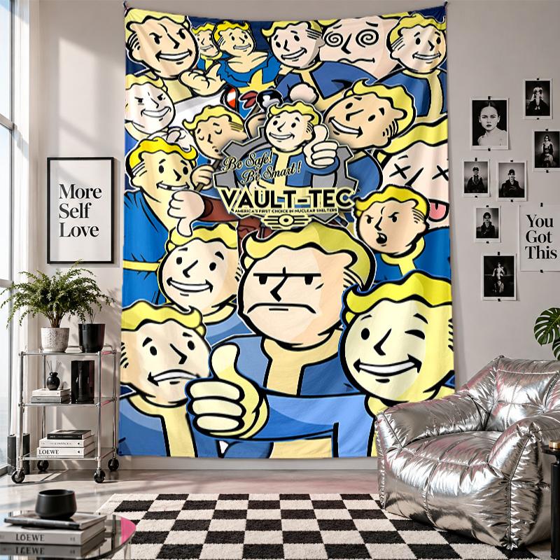 Wall TapestryFallout Art Hanging Cloth Decorative Background Cover for Room Decoration