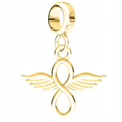 Charms Gold Bird With Infinity Little Bird Infinity 925 Silver
