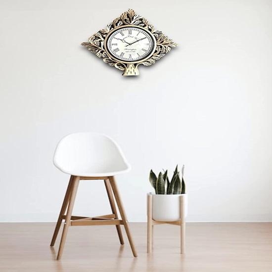 Wood Design Wall Clock 41.91cm Retro Rustic Wood Home Living Room Bedroom Office Decor
