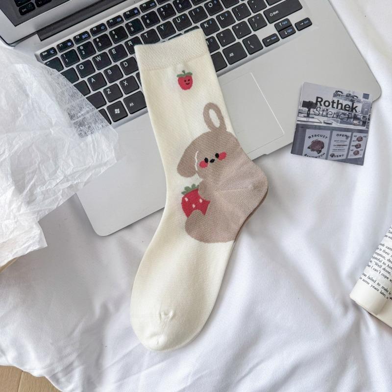 Women's Spring and Summer Fashion Is A Lovely Boneless Mesh Tube Stack Socks