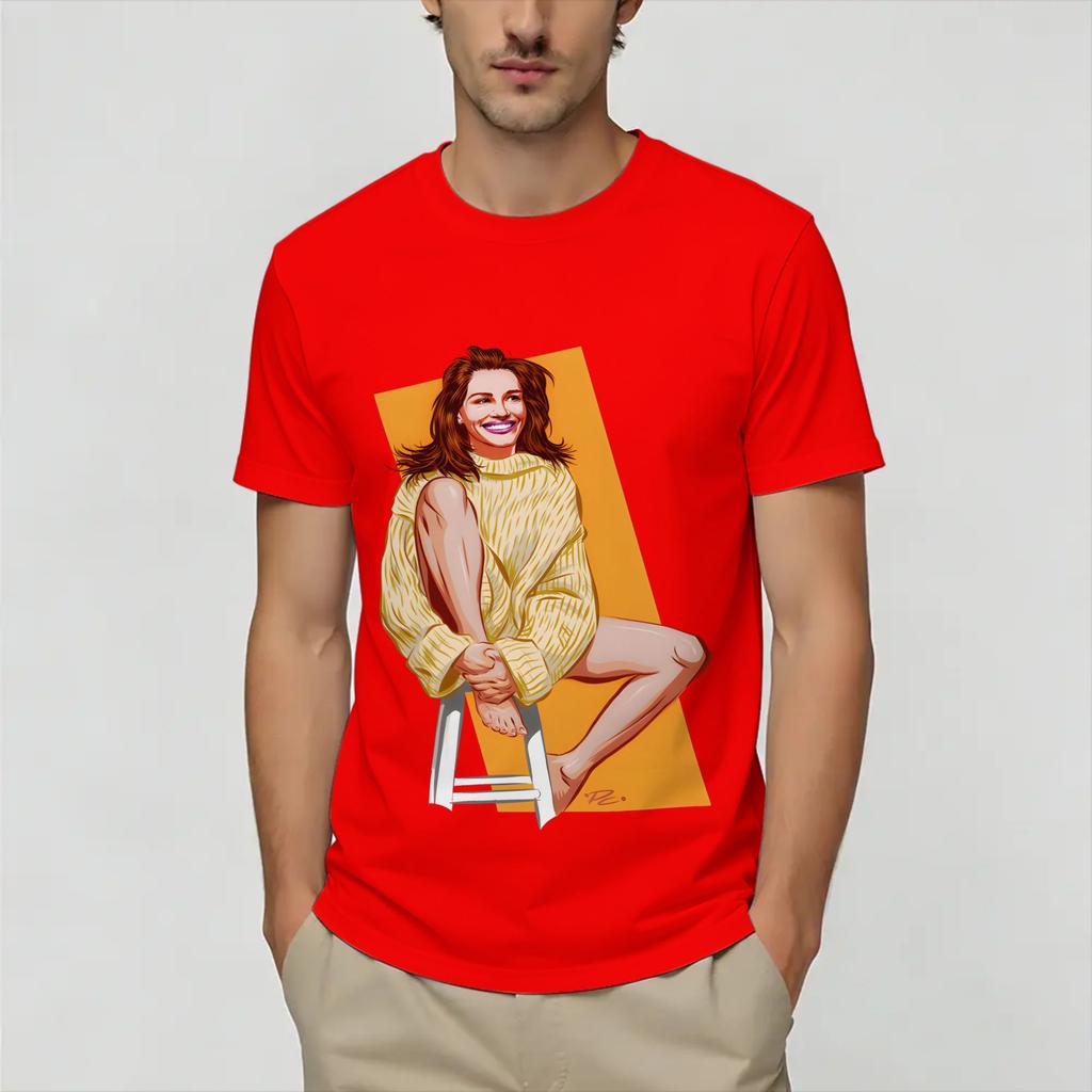 Julia Roberts 100 Cotton TShirt For Unisexs Summer Aesthetic T Shirts ONeck Novelty Tees Oversize Wholesale Tops