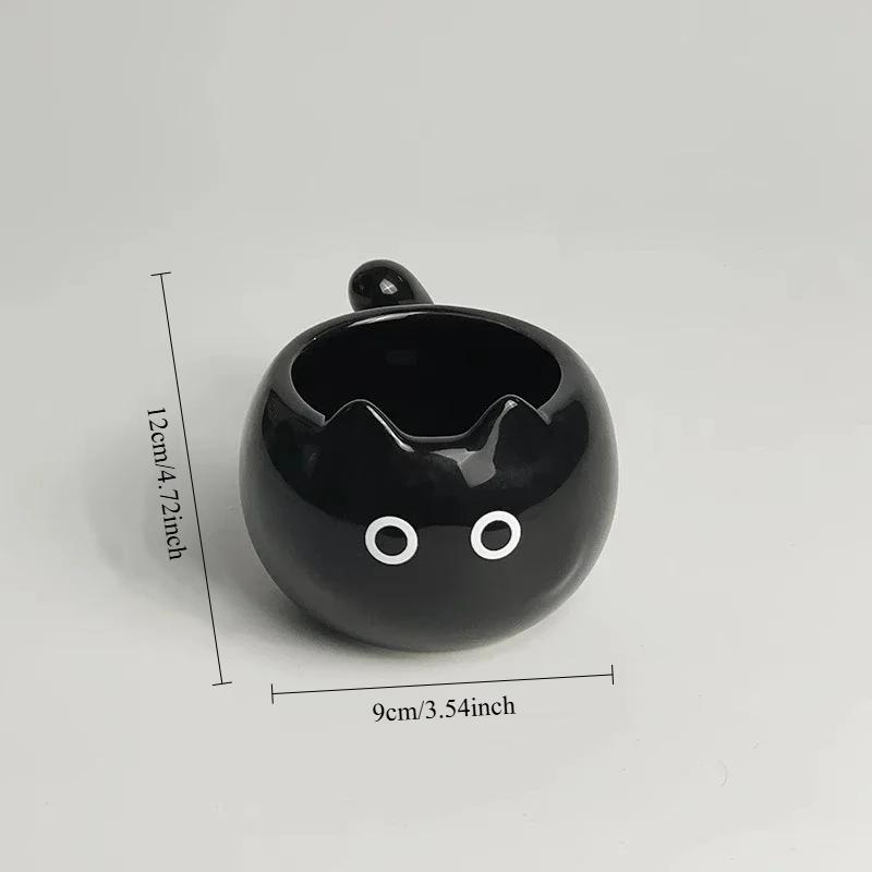 Cute Ceramic Cup Creative Siamese Cat Shaped Mug Coffee Cups Office Milk Cup Household Drinking Utensil Funny Birthday Gift