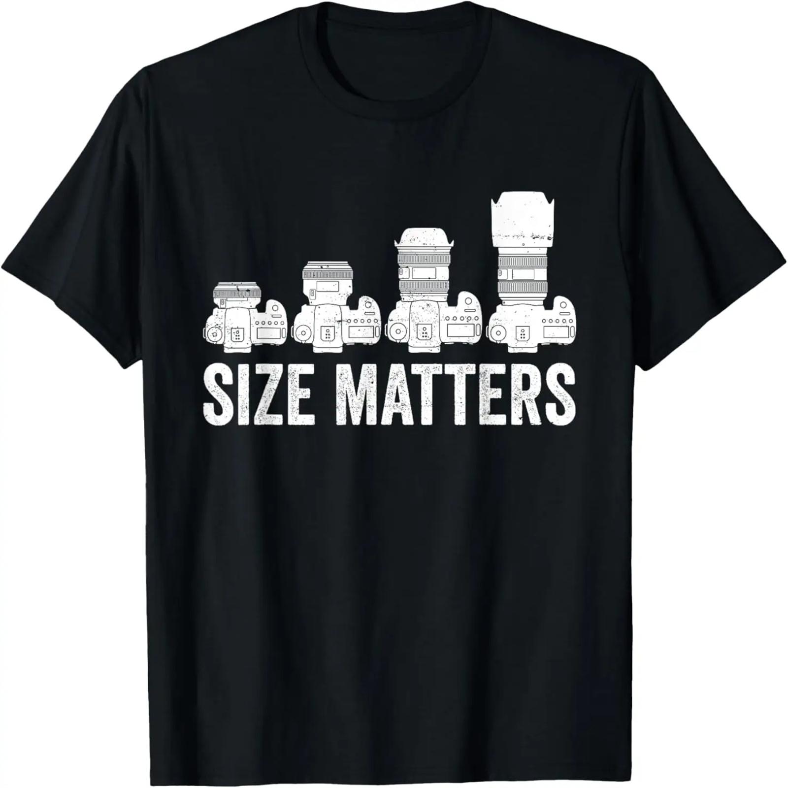 Ретро Фотокамера Объектив Размер Имеет Значение Фотограф Футболка S