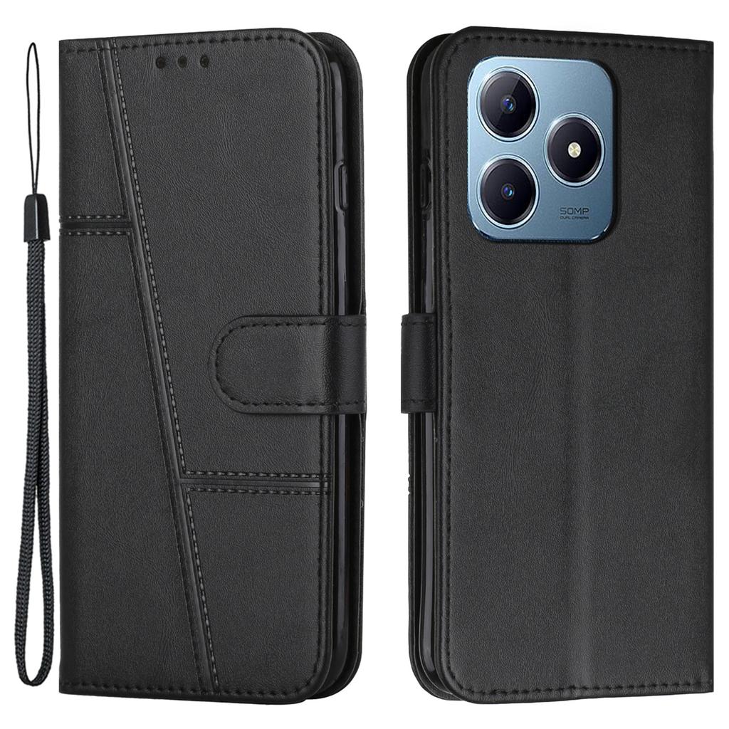 For Realme Note 60x 4G/C63 4G/C61 4G/Note 60 Case Wallet PU Leather Phone Stand Cover