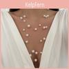 Pearl Layered Necklace For Women With Geometric Design And Electroplated Finish