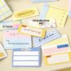 Tearable Sticky Notes Roll - Life Recorder Series: Simple Artistic Pattern Reminder Stickers for Students