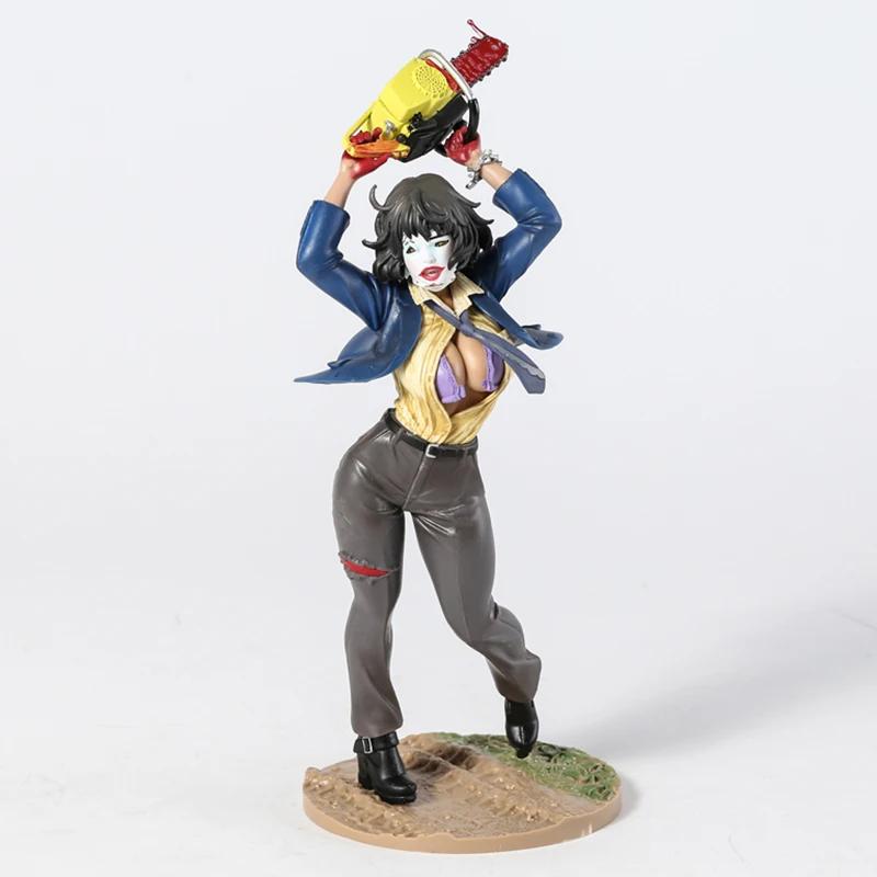 SKREKK Bishoujo Statue Djevler Offer 1974 Leatherface Anime PVC Actionfigur Leke