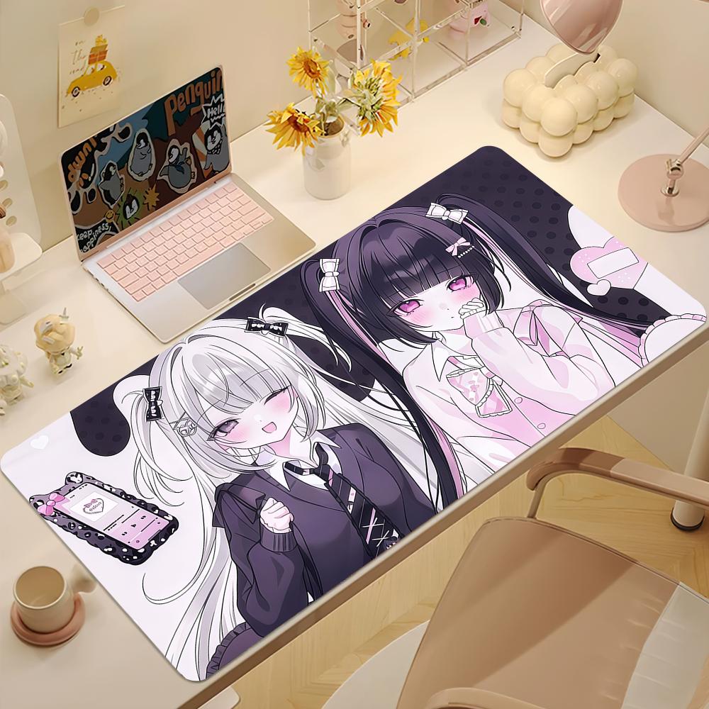 Cute Minestyle Girls Mouse Pad Large Nonslip Lockedge Desktop Computer Desk Mat Keyboard Writing Mousepad Office Gamer Student