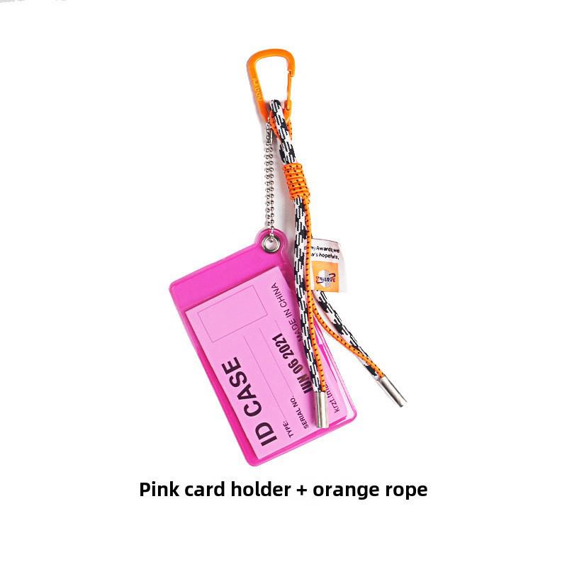 PVC Transparent Card Holder - Student Meal, Access, Bus Card Pendant for Backpacks or School Bags, Men's and Women's Accessories