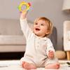 Chick-shaped Baby Teether Toys with Rattle Sensory Toy Cute Chew Toys  3-12 Months